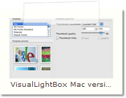 Javascript Photo Gallery Mac version - Thumnails Tab