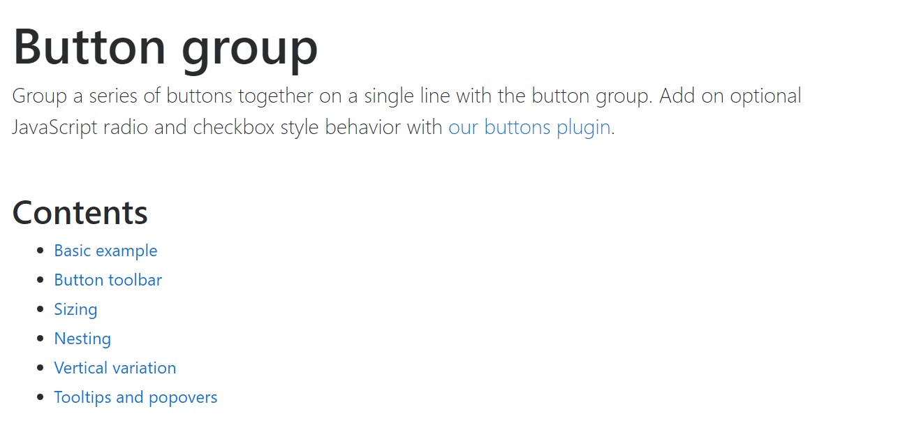 Bootstrap button group  main  documents