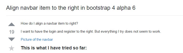  Regulate navbar  object to the right in Bootstrap 4 alpha 6