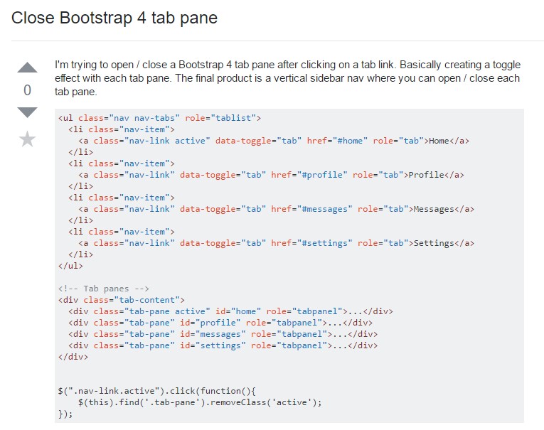  Tips on how to  shut Bootstrap 4 tab pane