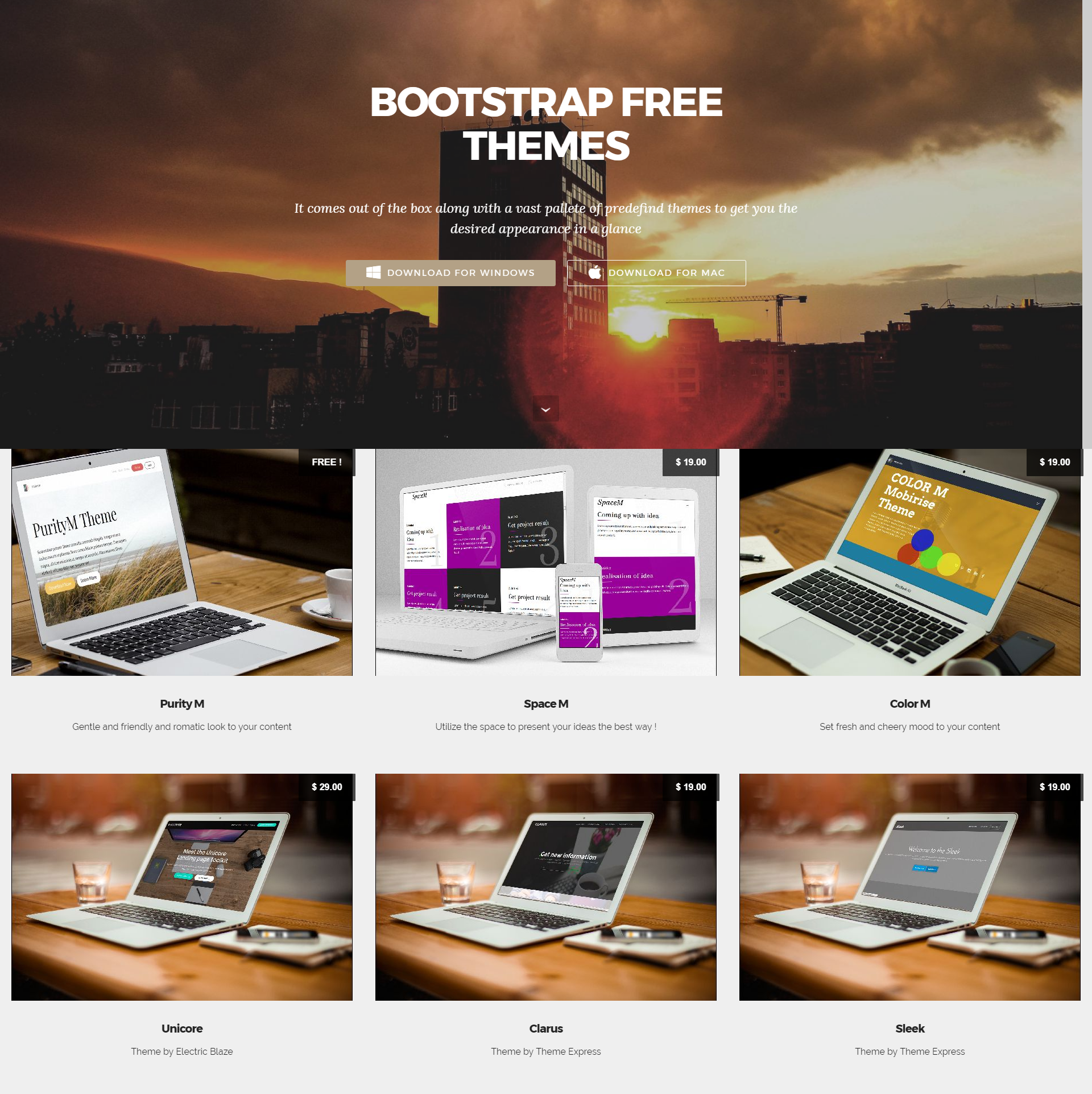 Free Bootstrap Mobile-friendly Themes