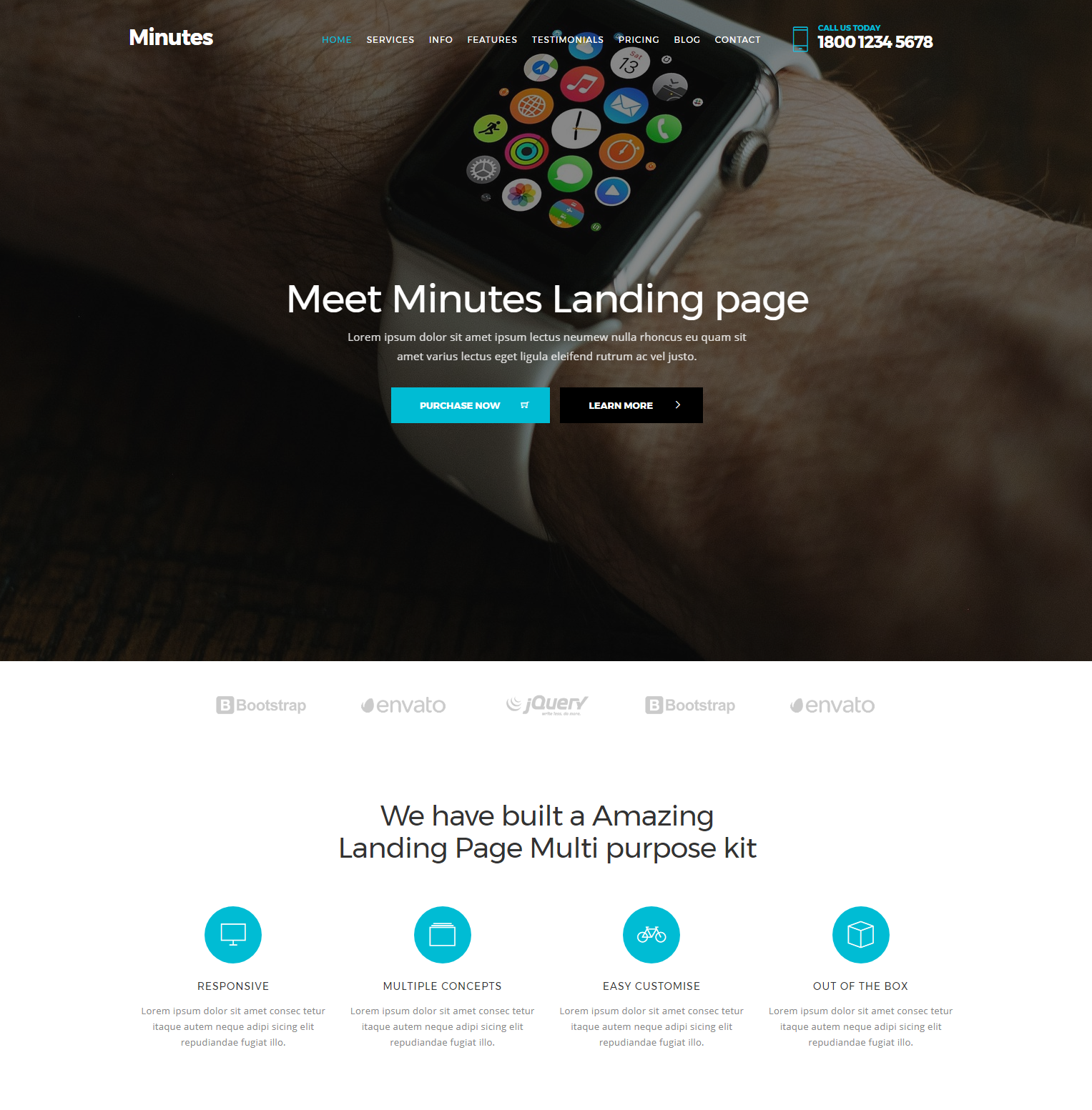 Responsive Bootstrap Minutes Themes