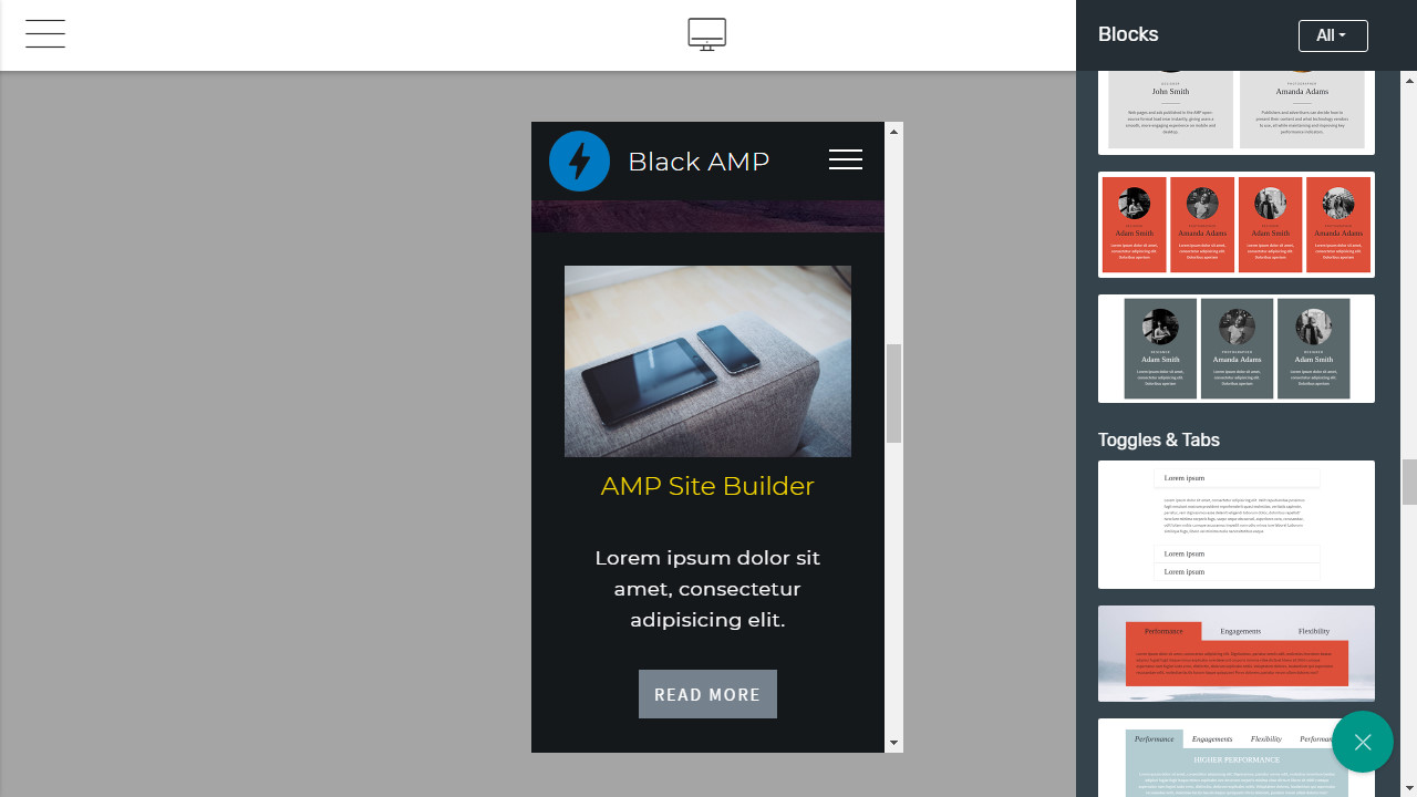 AMP Website Creator