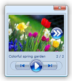 javascript corner menu rounded round Integrate Photo Album Into Web Page